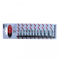 ROCK FORCE Набор головок 11пр. 1/4" 6 гр.(4,5,5.5,6-13мм) на планке RF-2111-5