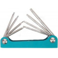 FORSAGE Набор ключей TORX складной 8пр.(Т5-Т10, Т15, Т20) F-5087F