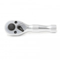 ROCK FORCE Трещотка реверсивная короткая с накаткой 1/4" (L-90мм 72зуб) RF-802226