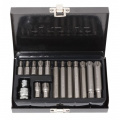 Набор бит RIBE c битодержателем,15пр. 1/2"(L:30/75мм;M6,М7,М8,М9,М10,М12,M14), в металлическом кейсе F-4159(Биты 15 пр)