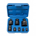 FORCEKRAFT Набор адаптеров ударных,8пр(1/4(F)x3/8"(M),3/8(F)x1/4"(M),3/8(F)x1/2"(M),1/2(F)x3/8"(M),1/2(F)x3/4"(M),3/4(F)x1/2"(M),3/4(F)x1"(M),1(F)x3/4"(M)в кейсе FK-4089MPB