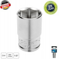 HOGERT TECHNIK Торцевая головка шестигранная 1/2", 21 мм, сталь CrV, DIN 3124 HT1A221