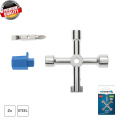 HOGERT TECHNIK Ключ для электрошкафов, 76 мм HT1W760