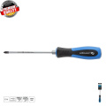 HOGERT TECHNIK Отвертка силовая с металлическим затыльником PH2 125 мм, CrV HT1S072