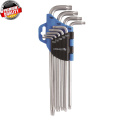 HOGERT TECHNIK Набор Г-образных удлиненных ключей TORX, Т10-Т50, 9 шт. HT1W818