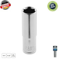 HOGERT TECHNIK Торцевая головка шестигранная  1/2“, глубокая, CrV, 18 мм HT1A268