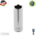HOGERT TECHNIK Торцевая головка шестигранная  3/8“, глубокая, CrV, 8 мм HT1A158