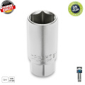 HOGERT TECHNIK Головка свечная шестигранная 3/8", 16 мм, CrV HT1A779