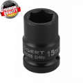 HOGERT TECHNIK Головка торцевая ударная шестигранная 1/2", 15 мм, DIN 3121, CrMo HT4R065