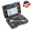 HOGERT TECHNIK Накидной ключ с трещотками и шарниром, 36 насадок HT1R491