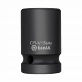БЕЛАК Головка шестигранная ударная 15 мм, 1/2", CRV, "БелАК" БАК.07140