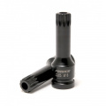 FORSAGE 1/2" головка-бита SPLINE глубокая ударная M16 с отверстием F-24807816T
