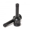 ROCK FORCE Головка-бита SPLINE глубокая ударная M14 с отверстием, 1/2" RF-24807814T