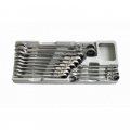 ROCK FORCE Ключи комбинированные трещоточные с шарниром, набор 13пр.  RF-T51310F