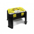 WMC TOOLS Набор инструментов 1200пр.1/4''(6гр)(5-13мм,шарнирно-губцевый инстр.,отвертки,биты,уровень,молоток,расходник,кейс-слесарный стул max нагр.120кг) 201200