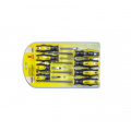 WMC TOOLS Набор отверток 8пр.(SL:5х75мм,6х100мм,6х150мм,6х38мм;PH:1х75мм,2х100мм,2х150мм,2х38мм),в блистере 2084
