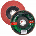 ROCK FORCE Круг лепестковый керамический торцевой 150х22мм (P120) RF-FD6120Q