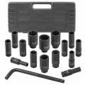 FORCEKRAFT Набор инструментов ударных 1/2" 15+1пр. (6-гран)  FK-4166A-5MPB
