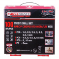 FORCEKRAFT Сверла по металлу, набор 100пр. FK-924U100