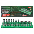ROCK FORCE Головки, набор 22пр., 1/2" (6гр.)  RF-50221(Q)(6)