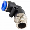 FORSAGE Фитинг угловой для пластиковых трубок 4мм с наружной резьбой 1/4" F-SPL04-02