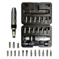PARTNER Отвертка ударная с набором бит и адаптерами,17пр.1/2"(F)х5/16"(F) 5/16"(М)x1/2"(М)(PH2,3;PZ2,3;SL9,11мм;Torx 25,30,40,45,50;Hex 6,8,10ммх36мм)в кейсе PA-5171
