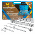 KINGTUL Набор инструментов 21пр. 3/4" (6гр.) (19,21,22,23,24,26,27,30,32,34,36,38,41,46,48,50мм) в пласт.кейсе KT-6211-5