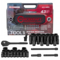 FORCEKRAFT Набор инструментов 43пр. 1/2" 6pt FK-6431-5MPB