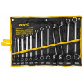 WMC TOOLS Ключи накидные, отогнутые на 75град., набор 12пр. (6х7, 8х9, 10х11, 12х13, 14х15, 16х17, 18х19, 20х22, 21х23, 24х27, 25х28, 30х32мм) WMC-5128P