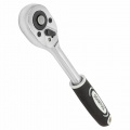 SIGMATOOL Трещотка реверсивная с двухкомпонентной резиновой рукояткой 3/8'' (длина 205мм, 24зуб, оцинков. покрытие с доп. термообработкой) Sigmatool-80234