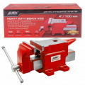 JBC Тиски стальные с наковальней 4" 100мм JBC-6540104W