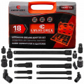 EVERFORCE Набор удлинителей и адаптеров 18пр. 1/4" 3/8" 1/2" EF-T4057-18
