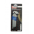 FORSAGE Набор ключей TORX Г-образных длинных 9пр. (Т10, Т15, Т20, Т25, Т27, Т30, Т40, Т45, Т50)в пластиковом держателе F-5098L