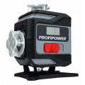 Лазерный нивелир PROFIPOWER NL-16G с штативом (16 лучей, лазер-зеленый, Li-ion-2шт., пульт, кронштейн, З/У, c подъемным механизмом, штатив 1.2, кейс) E0364