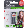 Аккумулятор AA: Ni-MH-BC2 (никель-металлгидридный) 2850mAh 1,2V GoPower