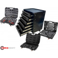 Комплект  инструмента FORCEKRAFT 254 предмета 1/4",3/8",1/2" (4-32мм) в металличекой тележке 6 полок GRAND-254