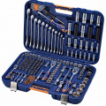 LIGE Набор инструмента 1/2"&1/4"&3/8" 6-гранный 218пр., в кейсе LG-S1218