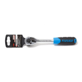 FORSAGE Трещотка 1/4"-3/8" реверсивная двухсторонняя с резиновой ручкой (72зуб., L-200мм) F-802321