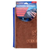 FORSAGE Салфетка чистящая микрофибра с логотипом 30*30 см (3шт/уп) F-NHE33 PEUGEOT