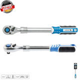 HOGERT TECHNIK Трещотка телескопическая с кнопкой 1/2", 72 зубца HT1R342