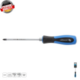 HOGERT TECHNIK Отвертка силовая с металлическим затыльником PH2 125 мм, CrV HT1S072