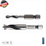 HOGERT TECHNIK Сверло по дереву 5 х 60 мм с шестигранным хвостовиком, сталь HSS HT6D345