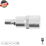 HOGERT TECHNIK Головка-бита hex H8 55мм,  1/2"  HT1S728