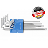 HOGERT TECHNIK Набор Г-образных длинных ключей TORX  S2,, 9 шт. HT1W830
