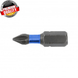 HOGERT TECHNIK Биты ударные PH2, 25 мм, сталь S2, 5 шт. HT1S122