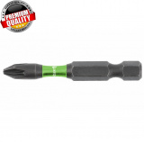 HOGERT TECHNIK Биты ударные PZ2, 50 мм, сталь S2,  2 шт. HT1S157