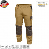 HOGERT TECHNIK EDGAR Брюки рабочие бежевые 2XL (56) HT5K276-2-2XL