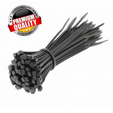 HOGERT TECHNIK Нейлоновые стяжки 2,5 x 100 мм, 100 шт., черные HT2C700