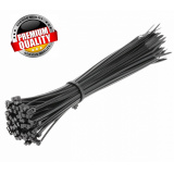 HOGERT TECHNIK Нейлоновые стяжки 2,5 x 200 мм, 100 шт., черные HT2C702