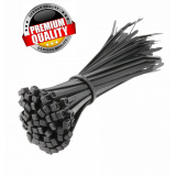HOGERT TECHNIK Нейлоновые стяжки 3,6 x 140 мм, 100 шт., черные HT2C704